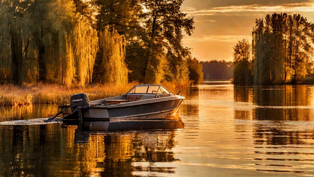 Havel bei Potsdam zur goldenen Stunde